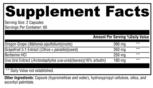 Berbemycin 120 Capsules Supplement Facts