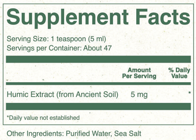 ION* Gut Support 8 fl oz Supplement Facts