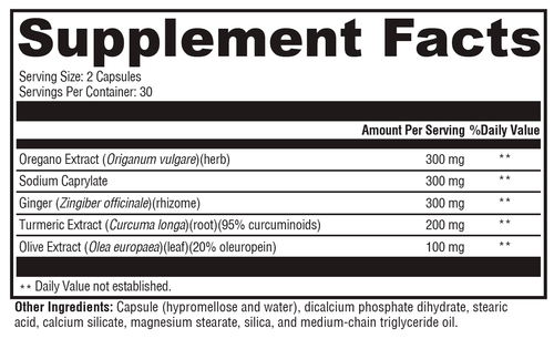 Candicidal™ 60 Capsules Supplement Facts