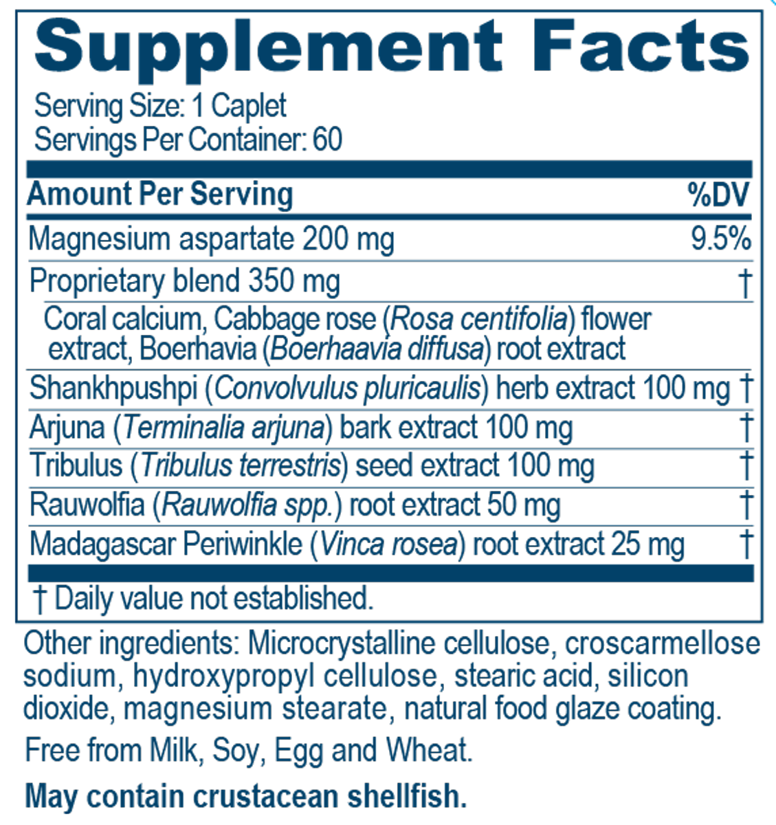 Carditone 60 Caplets Supplement Facts