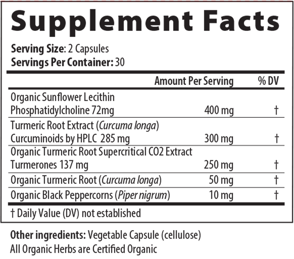 Enfla-Mend Px 60 Capsules Supplement Facts