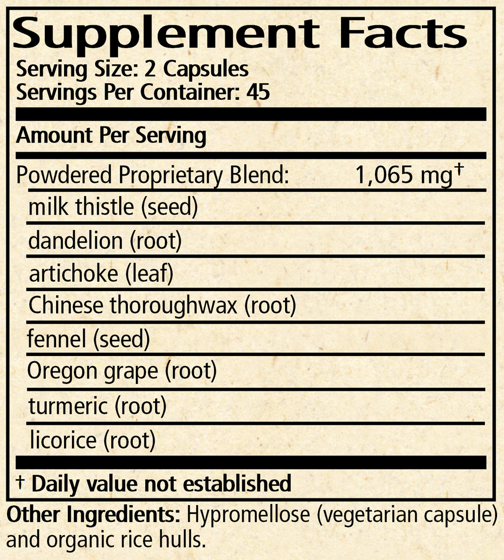 Great Gut 90 Capsules Supplement Facts
