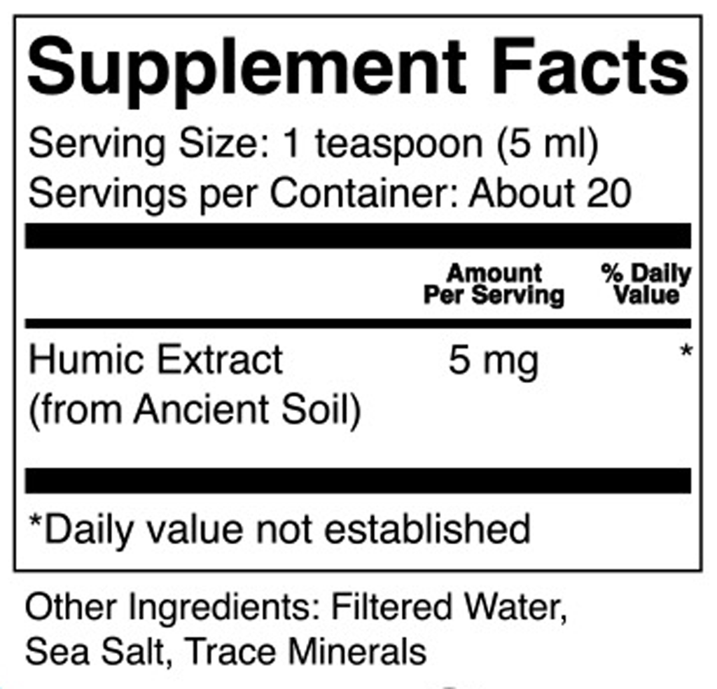 ION* Gut Support 3.4 fl oz Supplement Facts