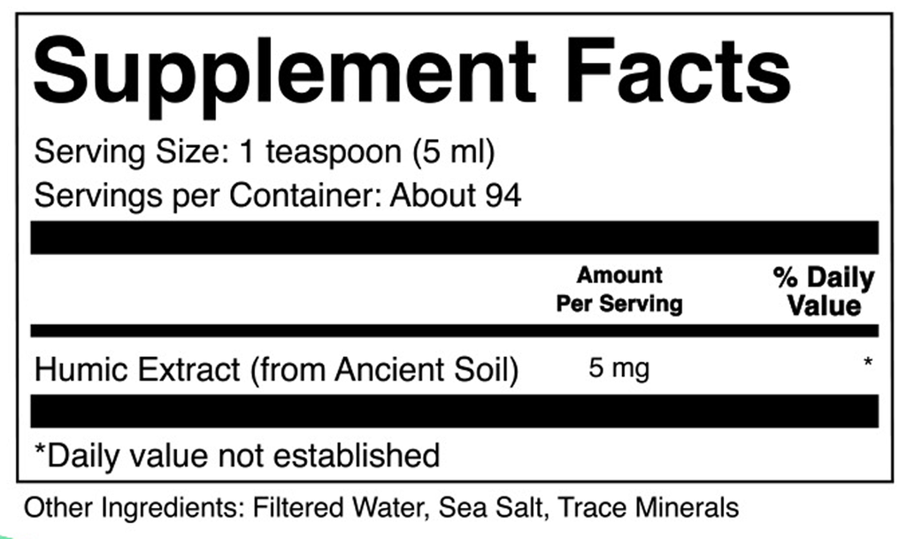 ION* Gut Support 16 fl oz Supplement Facts