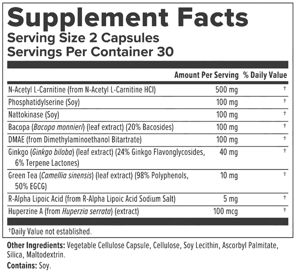 L-Methylfolate 10 mg 90 Capsules Supplement Facts