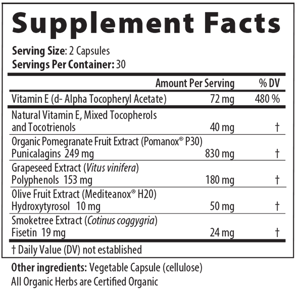 Ox-LDL Px 60 Capsules Supplement Facts
