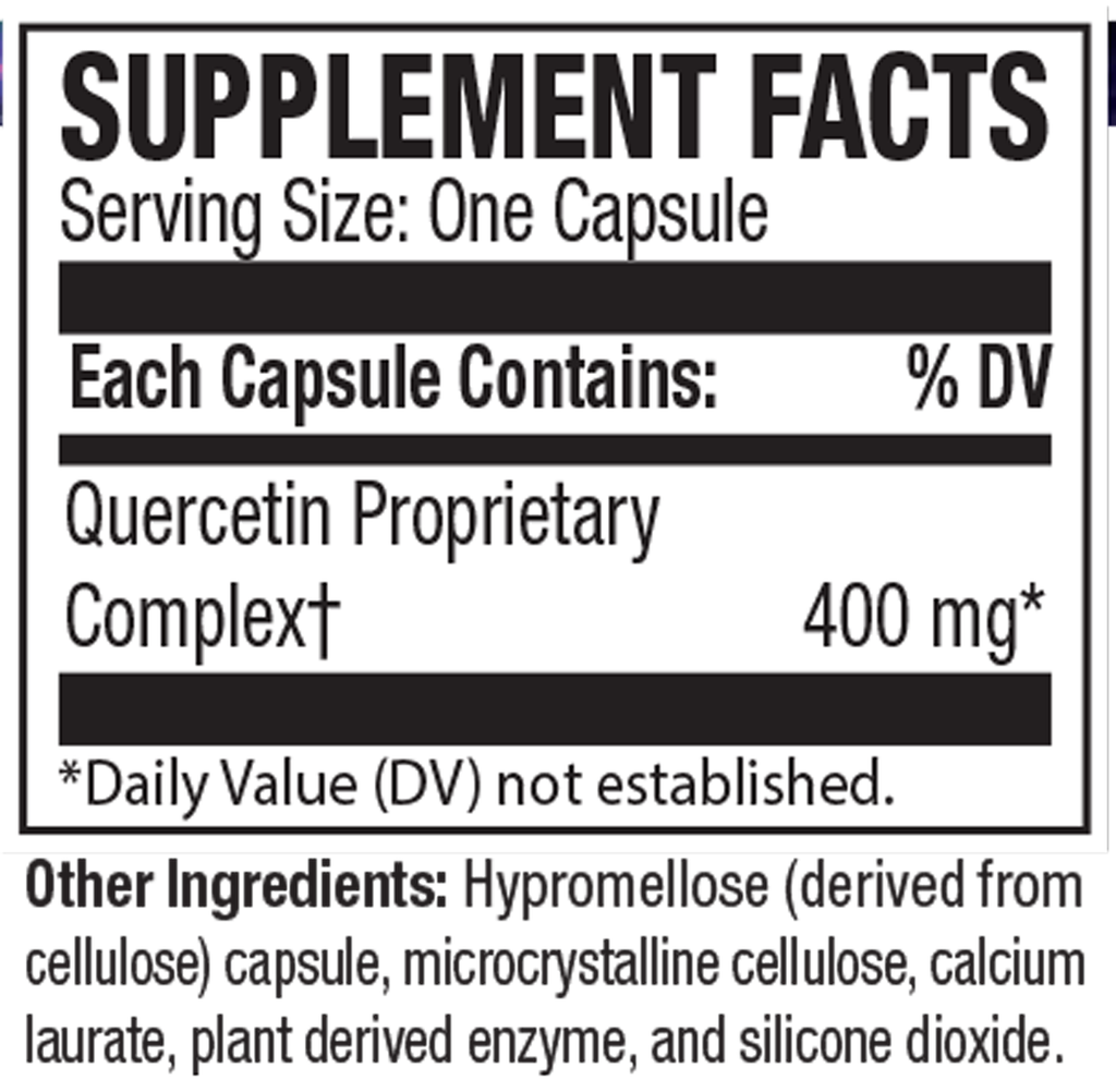 QuerciSorb QR 90 Capsules Supplement Facts